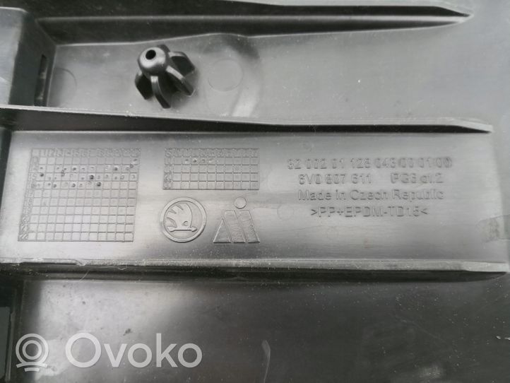 Skoda Fabia Mk3 (NJ) Cache de protection inférieur de pare-chocs avant 6V0807611