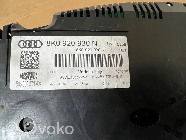 Audi A4 S4 B8 8K Tachimetro (quadro strumenti) 8K0920930N