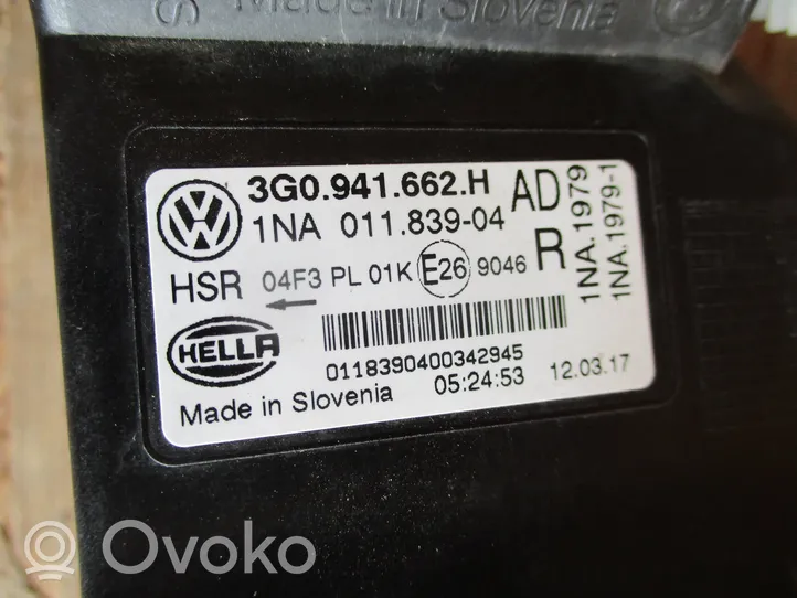 Volkswagen PASSAT B8 Etusumuvalo 3G0941662H