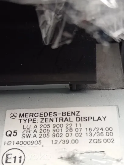 Mercedes-Benz C AMG W205 Monitor / wyświetlacz / ekran A2059002211