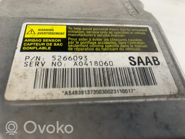 Saab 9-5 Module de contrôle airbag 5266093