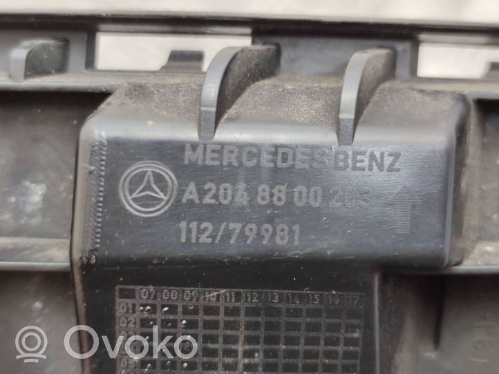 Mercedes-Benz C W204 Staffa di rinforzo montaggio del paraurti posteriore A2048800203