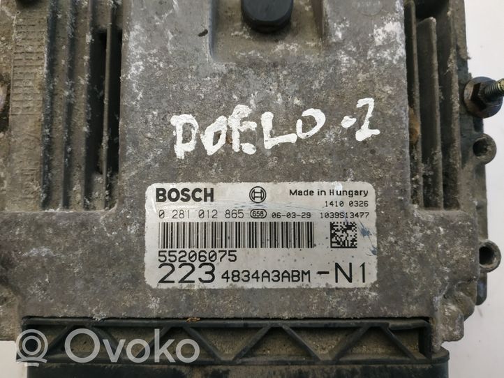 Fiat Doblo Centralina/modulo del motore 0281012865