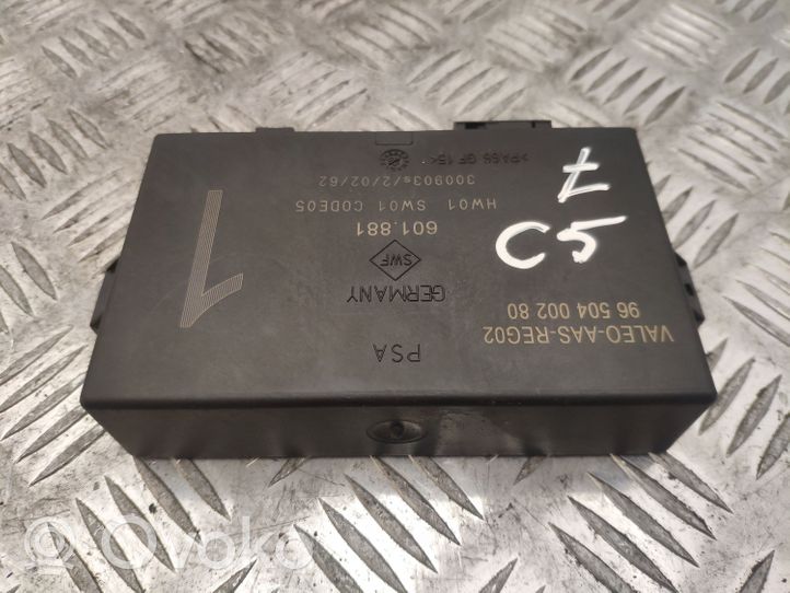 Citroen C5 Pysäköintitutkan (PCD) ohjainlaite/moduuli 9650400280