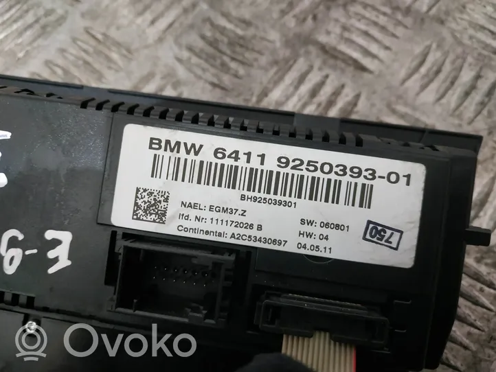 BMW 3 E90 E91 Panel klimatyzacji 9250393