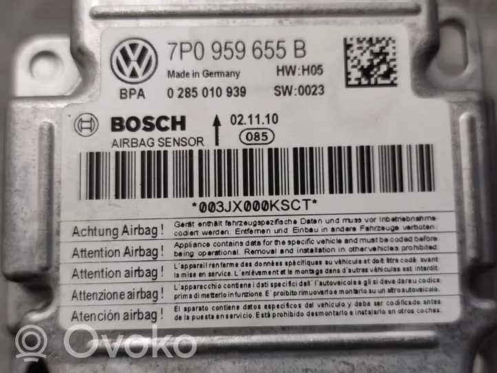 Porsche Cayenne (92A) Module de contrôle airbag 7P0959655B