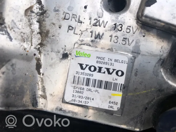 Volvo V60 Lampa LED do jazdy dziennej 31353289