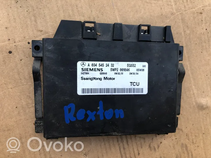 SsangYong Rexton Pārnesumkārbas vadības bloks A0345452432