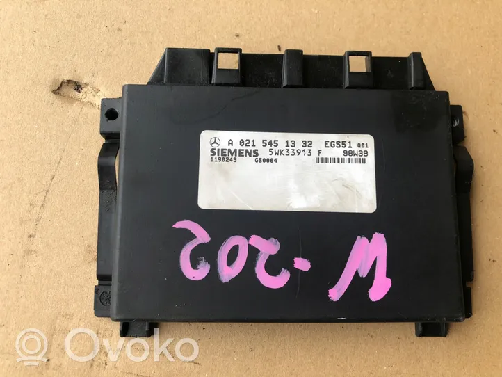 Mercedes-Benz C W202 Module de contrôle de boîte de vitesses ECU A0215451332