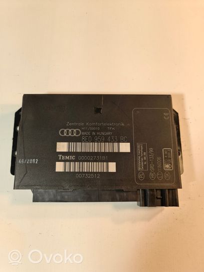 Audi A4 S4 B6 8E 8H Modulo comfort/convenienza 8E0959433BC