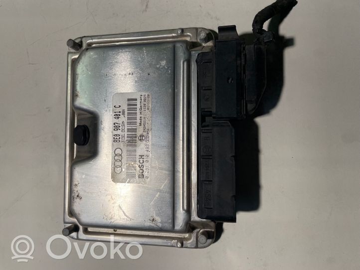 Audi A4 S4 B6 8E 8H Unité de commande, module ECU de moteur 8E0907401C