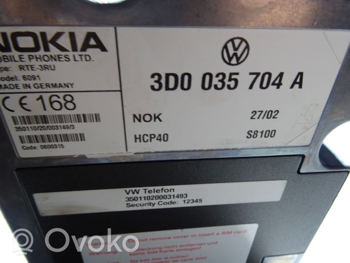 Volkswagen Phaeton Sterownik / Moduł sterujący telefonem 3D0035704A