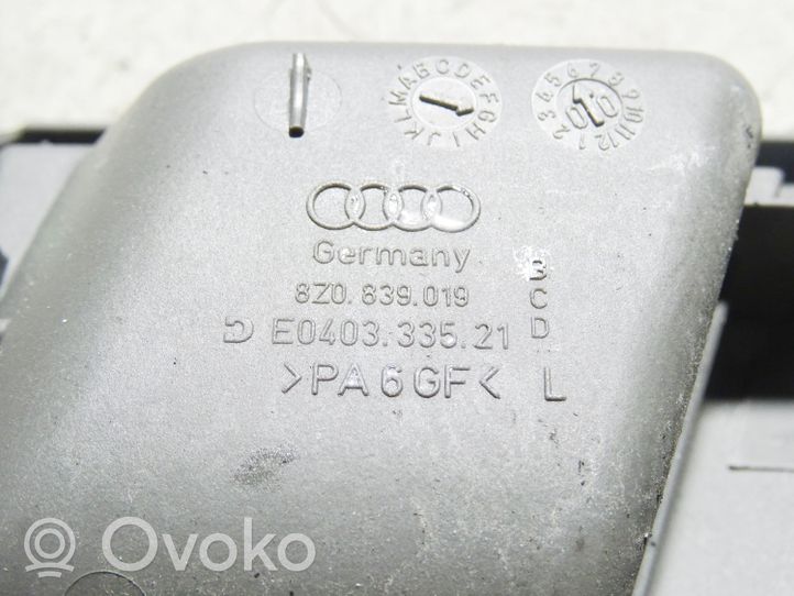 Audi A2 Poignée intérieure de porte arrière 8Z0839019