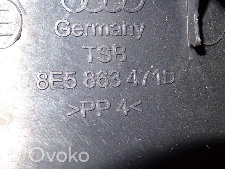 Audi A4 S4 B7 8E 8H Rivestimento di protezione sottoporta del bagagliaio/baule 8E5863471D