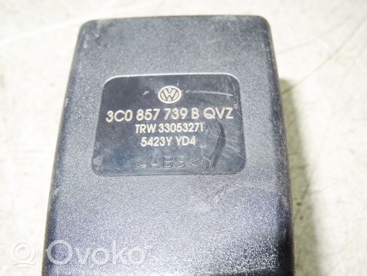 Volkswagen PASSAT B6 Middle seatbelt buckle (rear) 3C0857739B