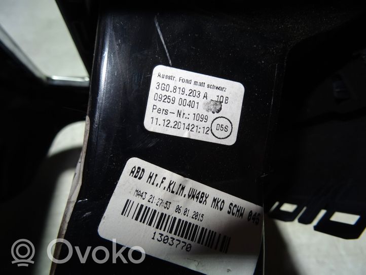 Volkswagen PASSAT B8 Kratka nawiewu tylna tunelu środkowego 3G0861737