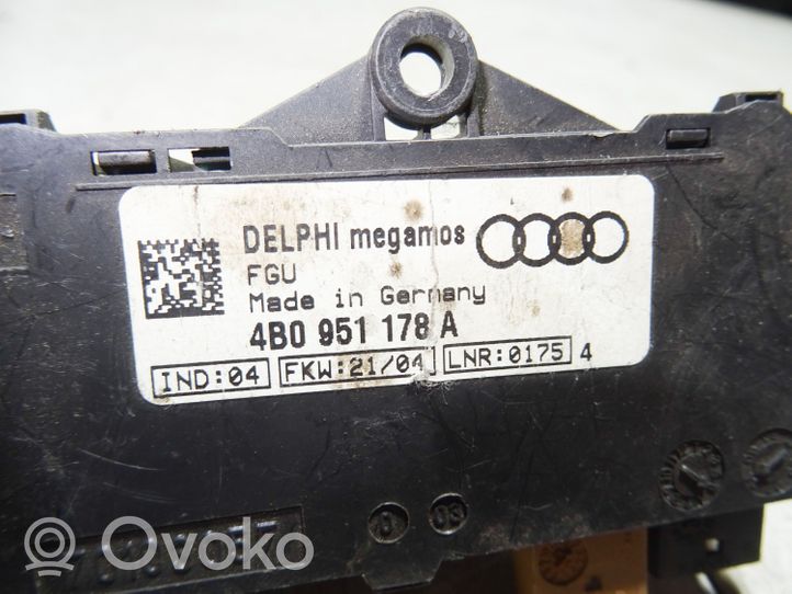 Audi A6 S6 C5 4B Signalizacijos valdymo blokas 4B0951178A