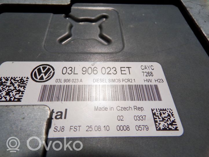 Volkswagen Touran II Unité de commande, module ECU de moteur 03L906023ET