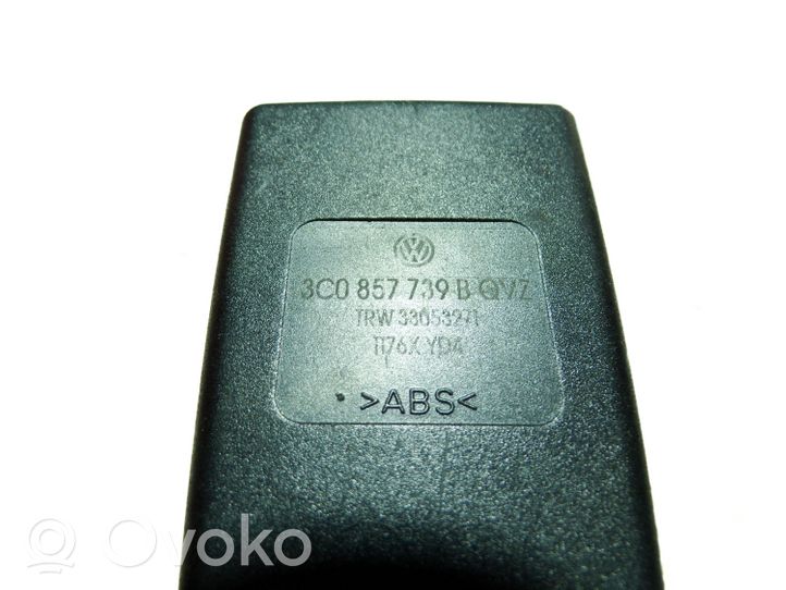 Volkswagen PASSAT B6 Middle seatbelt buckle (rear) 3C0857739B