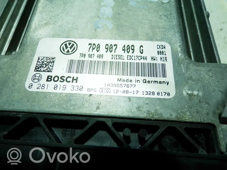 Volkswagen Touareg II Variklio valdymo blokas 7P0907409G