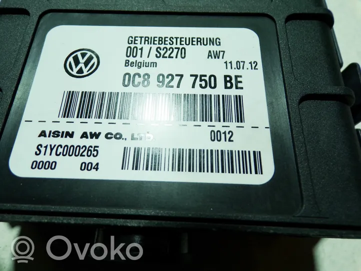 Volkswagen Touareg II Module de contrôle de boîte de vitesses ECU 0C8927750BE