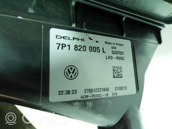 Volkswagen Touareg II Scatola climatizzatore riscaldamento abitacolo assemblata 7P1820005L