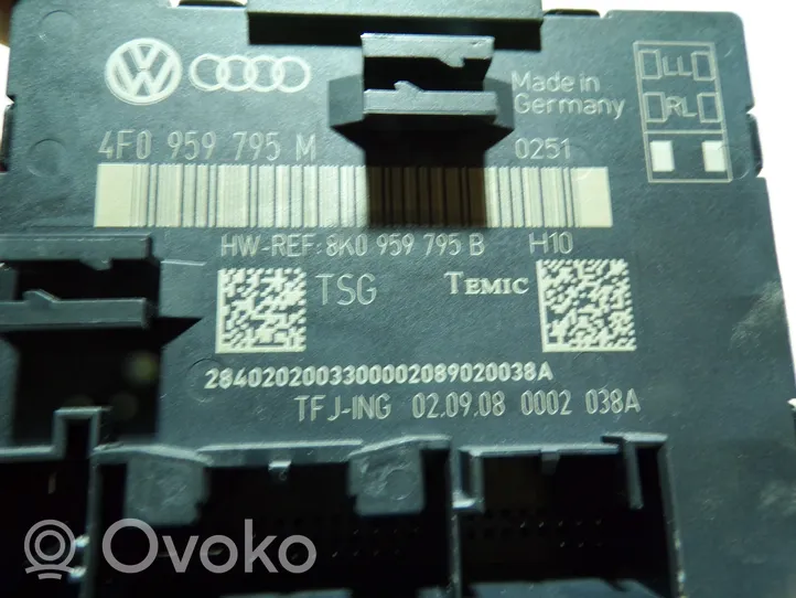 Audi A6 S6 C6 4F Durų elektronikos valdymo blokas 4F0959795M