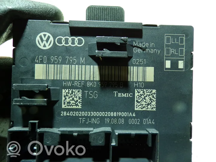 Audi A6 S6 C6 4F Durų elektronikos valdymo blokas 4F0959795M