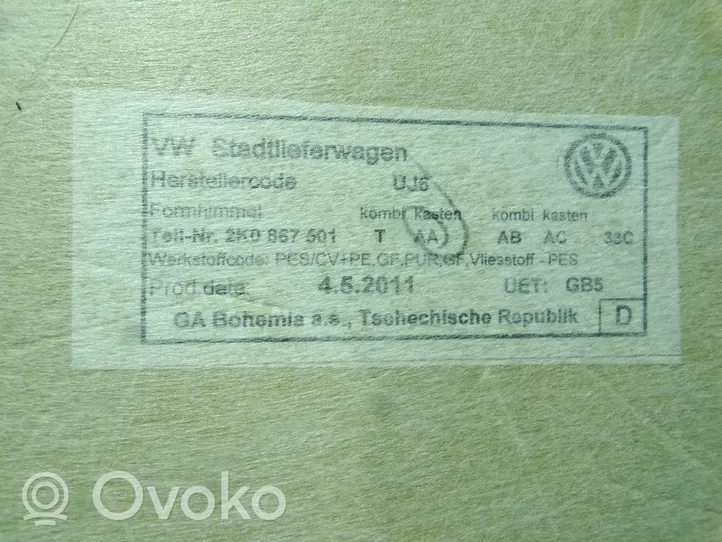 Volkswagen Caddy Kattoverhoilu 2K0867501T