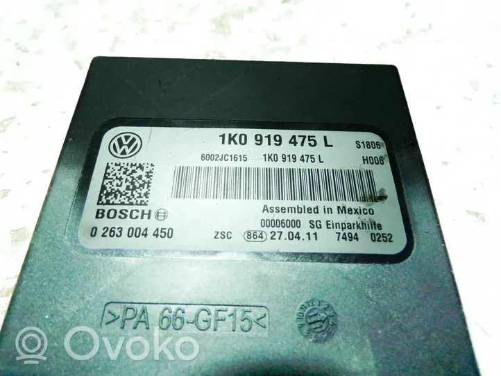 Volkswagen Caddy Parking PDC control unit/module 1K0919475L