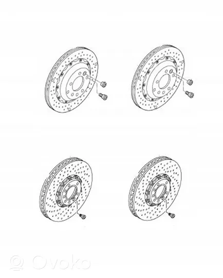 Audi RS6 C6 Tarcza hamulca przedniego C6
