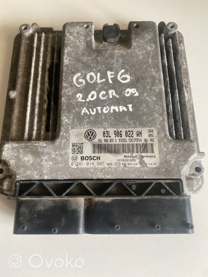 Volkswagen Golf VI Sterownik / Moduł ECU 03L906022AH