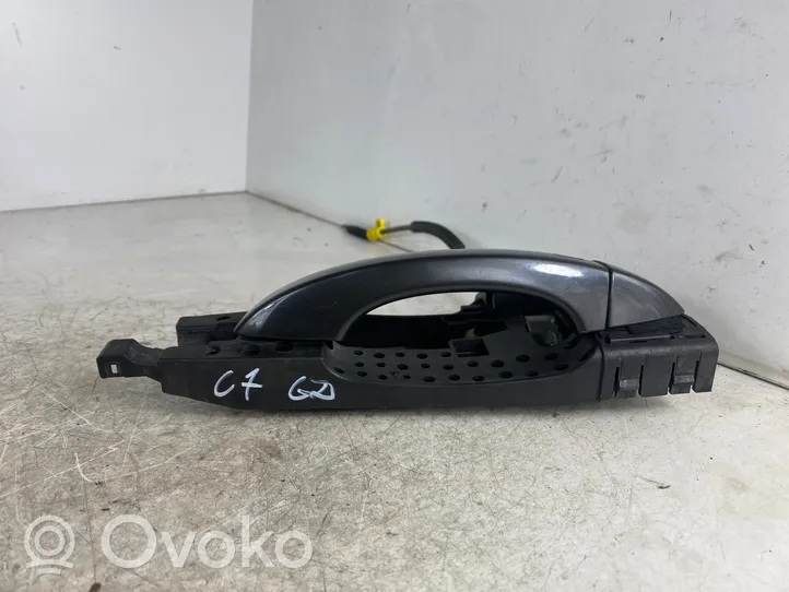 Audi A6 S6 C7 4G Support extérieur, poignée de porte arrière 4H0837886