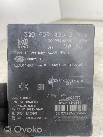 Volkswagen PASSAT B8 Keyless (KESSY) go control unit/module 3Q0959435B