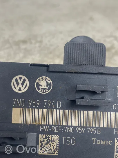 Volkswagen Sharan Sterownik / Moduł centralnego zamka 7N0959794D