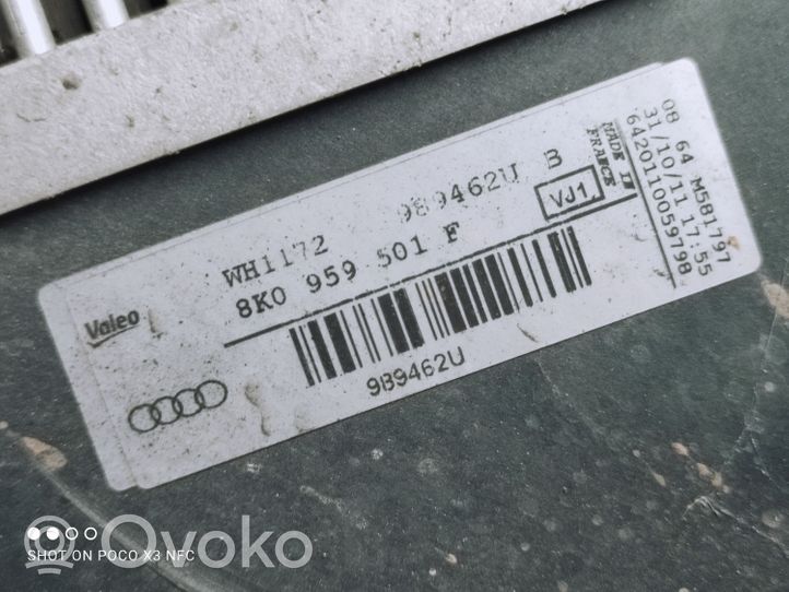 Audi A4 S4 B8 8K Jäähdyttimen jäähdytinpuhaltimen suojus 8K0121003L