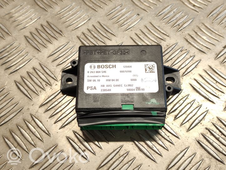 Citroen DS5 Pysäköintitutkan (PCD) ohjainlaite/moduuli 9800409680