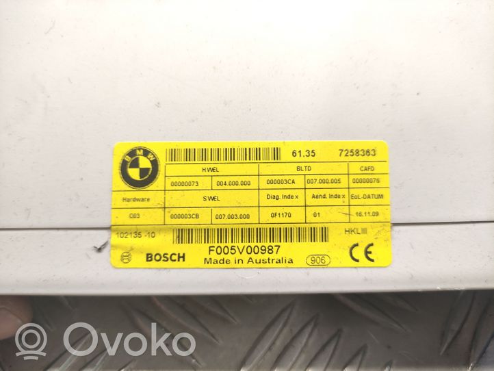 BMW 5 GT F07 Bagāžnieka pārsega vadības bloks 7258363