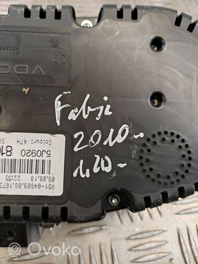 Skoda Fabia Mk2 (5J) Tachimetro (quadro strumenti) 5J0920810D