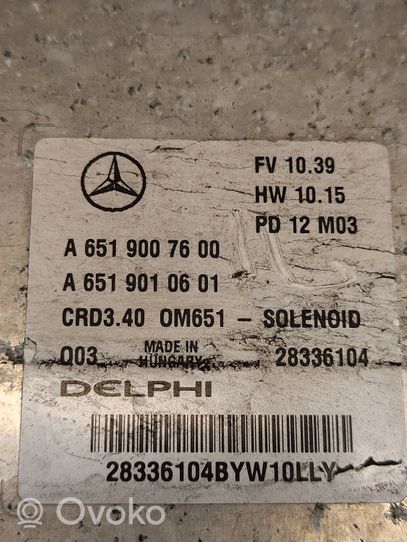 Mercedes-Benz B W246 W242 Calculateur moteur ECU A6519007600