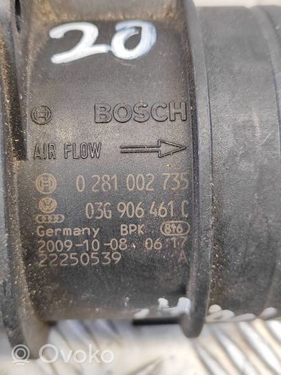 Audi A4 S4 B8 8K Przepływomierz masowy powietrza MAF 03G906461C