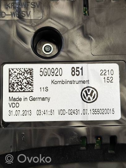 Volkswagen Golf VII Nopeusmittari (mittaristo) 5G0920851