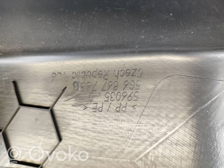 Volkswagen Golf VII Osłona boczna fotela tylnego 5G6867765D