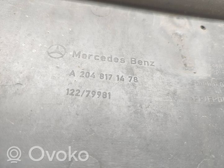 Mercedes-Benz C W204 Support de plaque d'immatriculation A2048171478