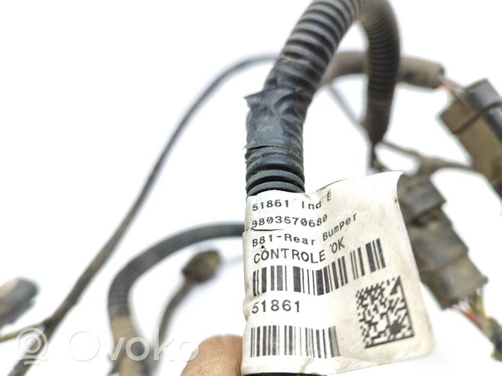 Citroen DS5 Cableado del sensor de aparcamiento (PDC) 9803570680