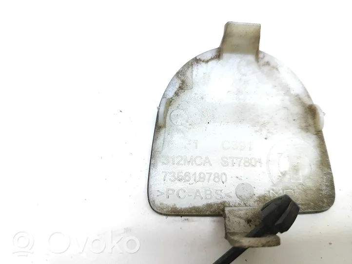 Fiat 500 Rear bumper row hook cap/cover 735619780