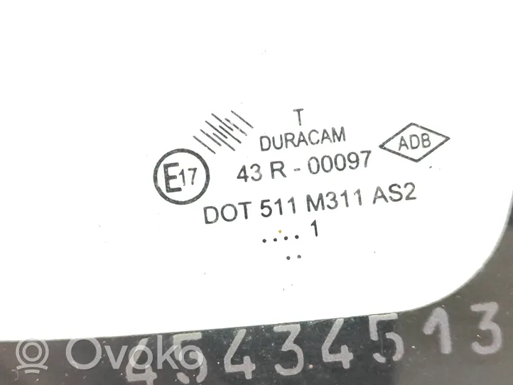Dacia Duster Takasivuikkuna/-lasi 43R00097