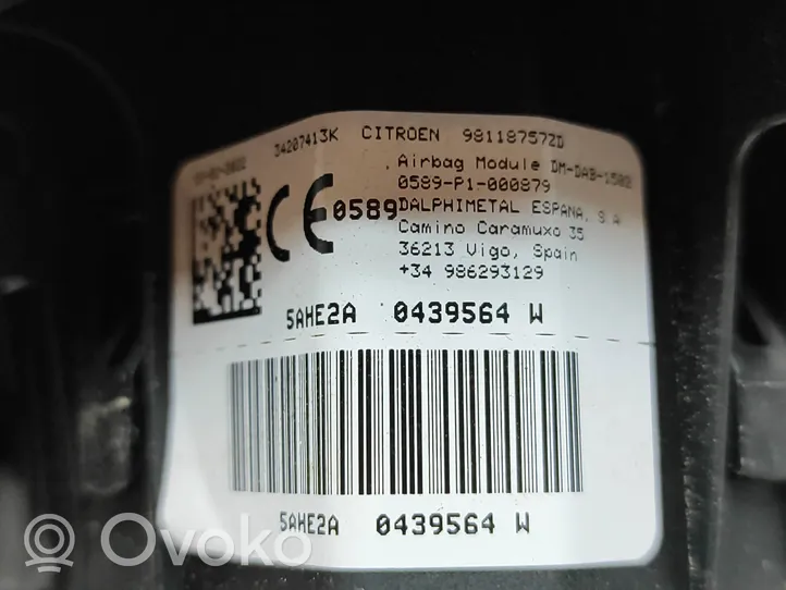 Citroen C3 Aircross Airbag dello sterzo 98118757Z0