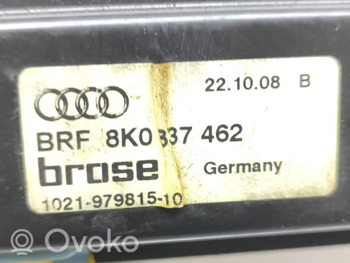 Audi A4 S4 B8 8K Mécanisme de lève-vitre avant sans moteur 8K0837462
