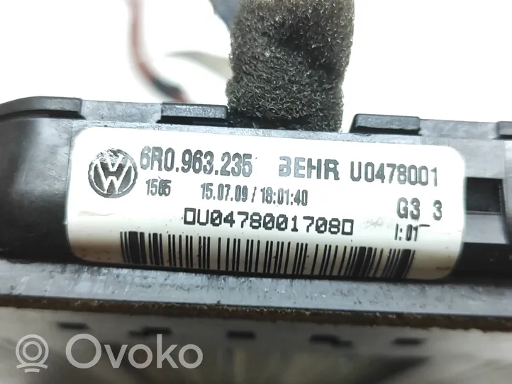 Volkswagen Polo V 6R Sähköinen ohjaamon lämmittimen säteilylämmitin 6R0963235